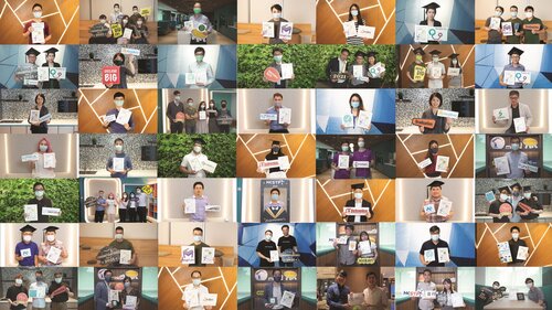 本年度畢業自科技園培育計劃的165間初創公司及團隊，在網上共同為這項年度初創盛事打氣歡呼。