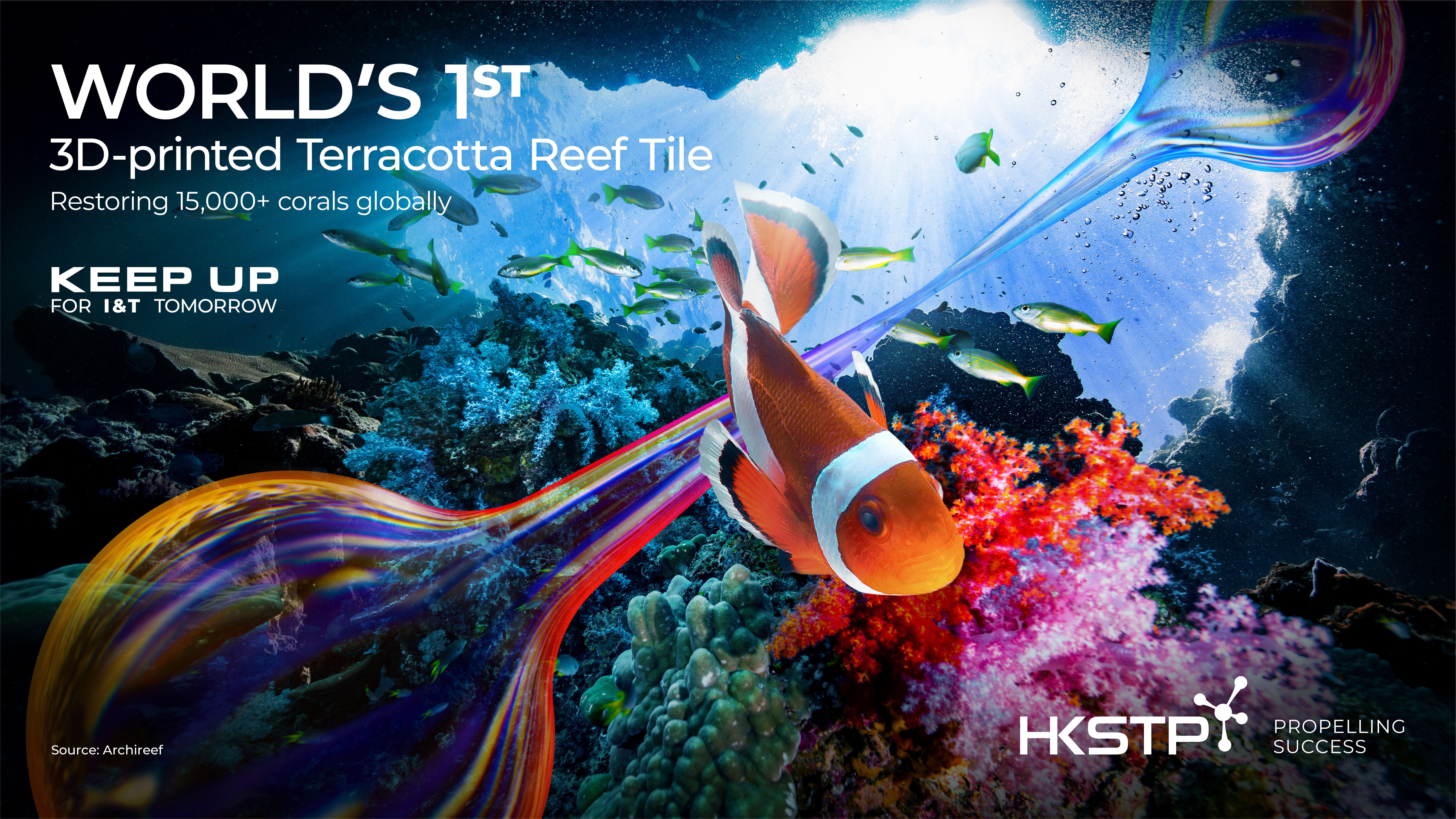 World 1st 3D Printed Terracotta Reef Tile