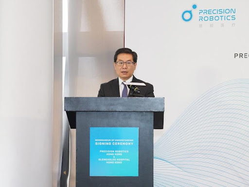 3PRECISION ROBOTICS HONG KONG LIMITED PARTNERS WITH GLENEAGLES HOSPITAL HONG KONG TO ENHANCE SURGICA