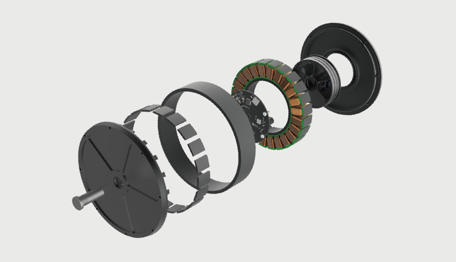 Photo 4: Exploded View of Series M15 Motor