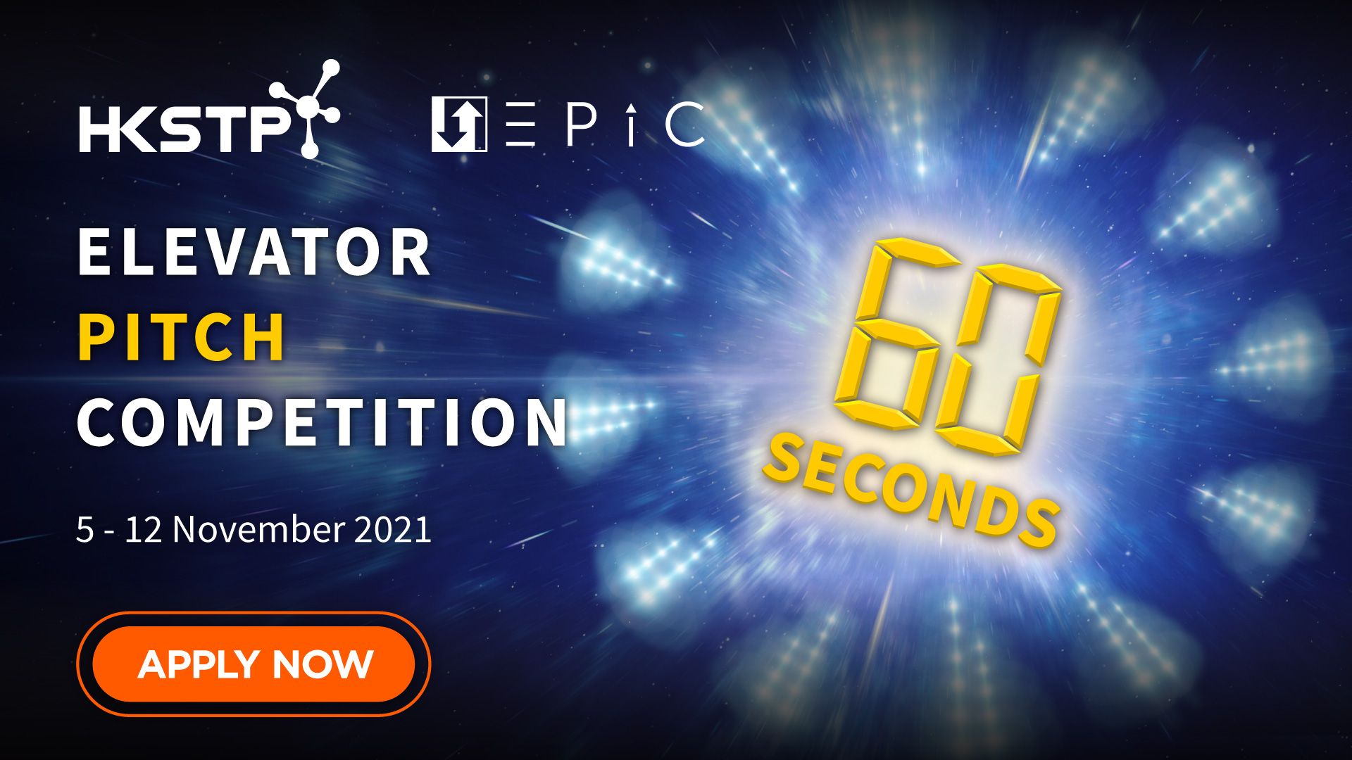 HKSTP Invites the World’s Brightest Innovators to Join  Hong Kong’s First Hybrid Elevator Pitch Competition 2021